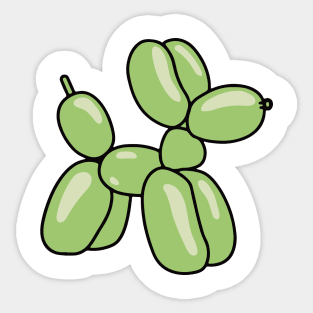 Cute Green Ballon Dog Sticker